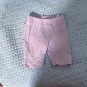 3 pairs of cotton polyester shorts and one pair of leggings